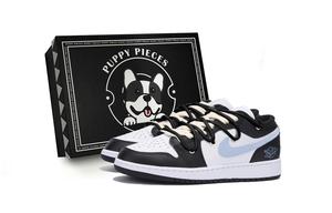 Air 1 Противоскользящие Низкие Детские Баскетбольные Кроссовки Черные Подростки Jordan