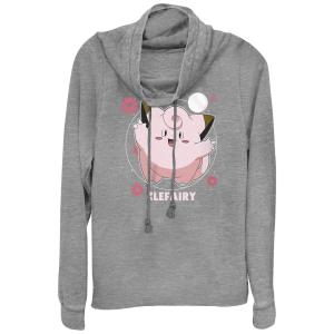 Пуловер с рисунком Pokémon Cefairy Fairy Dance для юниоров розового цвета и цветочным принтом Licensed Character