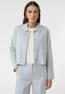 Летняя куртка mit kragen und verdeckter knopfleiste Comma, Hellgrau