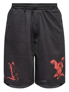 Шорты с графичным принтом 44 Label Group, черный