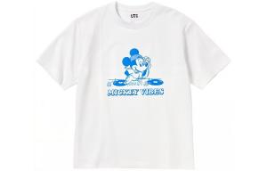 Футболка Disney X Disney Co-brand унисекс белая Uniqlo, белый