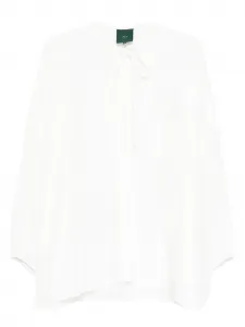 Топ с завязкой на шее и рукавами-фонариками Jejia, белый