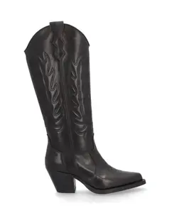 Женские ботинки из телячьей кожи с противоскользящей подошвой Alpe, черный