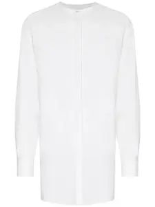 Рубашка без воротника с длинными рукавами DOLCE & GABBANA, белый