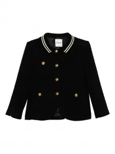 Твидовая куртка SANDRO, черный