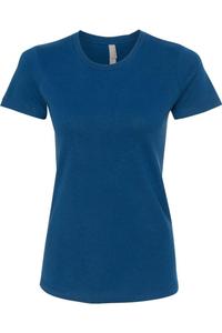 Женская хлопковая футболка Next Level, цвет cool blue
