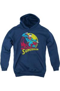 DC Comics Большая синяя молодежная толстовка с капюшоном Gildan