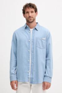 Хлопковая рубашка Calvin Klein Jeans, синий