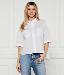 Рубашка синяя Loose fit Joop! Jeans, белый