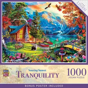 Шедевры спокойствия - парящий закат, пазл из 1000 деталей Masterpieces Puzzles, multicolor