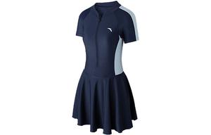 Слитный купальник женский темно-синий/светло-серый Anta