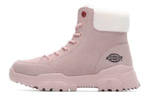 Ботинки женские Dickies Martin с мехом, розовый