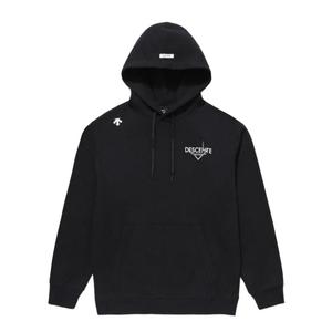 Мужские толстовки с капюшоном, средней толщины Descente, черный