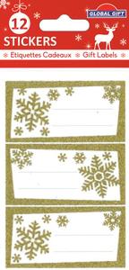 Рождественские Этикетки Золотые Лепестки Inna marka