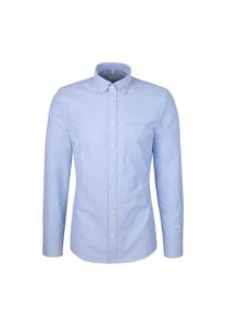 Повседневная рубашка черная роза Seidensticker, синий