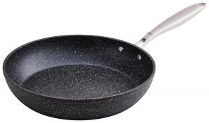 Сковорода Homeware Profession. черный, цвет нержавеющей стали диаметр/высота: 28/5,7 см