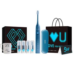 Серия Magic Sunrise электрическая зубная щетка для взрослых высокочастотные звуковые вибрирующие щетки DuPont для пары FT7105 FLYCO, синий