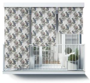 Рулонные шторы Tulup Papageien zwischen Blumen, 60x290x1 см, многоцветный