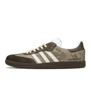 Кроссовки adidas originals Samba Series Skateboarding Shoes Unisex Low-top White/brown/beige, коричневый