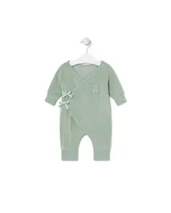 Комбинезон для младенца без ножек из вельветового хлопка с наполнителем Tous, бирюзовый