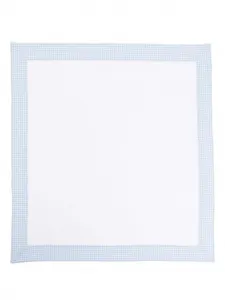 Одеяло с отделкой в клетку Il Gufo, белый