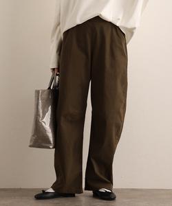 Брюки из эластичной саржи с закругленными краями Pourvous, цвет Khaki