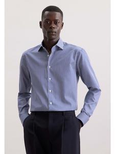 Деловая рубашка, стандартного размера, темно-синего цвета Seidensticker