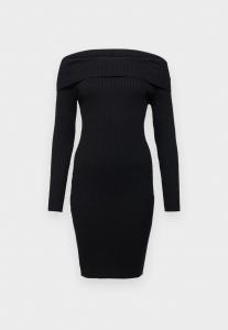 Платье-джемпер NMFIFI OFF SHOUDLER DRESS Noisy May, черный