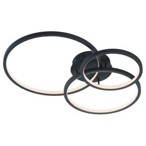 Светодиодный потолочный светильник Trio Aaron II, алюминий - 3-пламенный