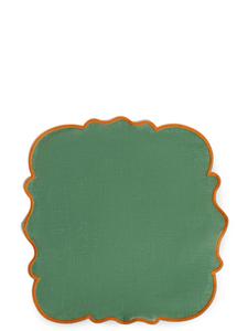 Набор из 2 салфеток с волнистым краем Bitossi, зеленый