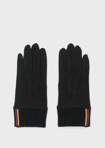 Перчатки Artist Stripe Rib Gloves Paul Smith, цвет Black