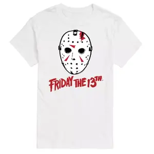 Футболка с принтом лыжной маски Big &amp; Tall из фильма «Пятница, 13-е» Licensed Character, белый