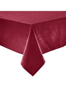 Erwin Müller Жаккардовая скатерть Terrassa из смесовой хлопковой ткани для использования на открытом воздухе, бордового цвета