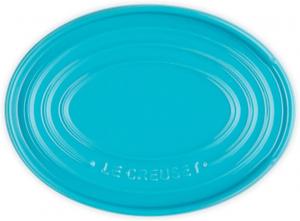 Овальная подставка для ложки из каменной керамики Le Creuset, цвет «Карибский»