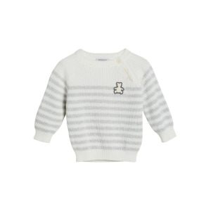 Brunello Cucinelli Kids свитер в полоску, белый