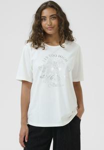 Футболка Culture TAYA GITH, Spring Gardenia/Off-White