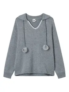 Свитер с помпонами B+Ab, серый