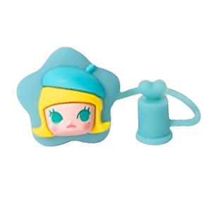 X Nayuki's Tea Dominant Fresh Fruit Tea Collaboration Straw Set IP Merch POP MART