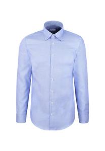SEIDENSTICKER Деловая рубашка приталенного кроя синего цвета Slim fit