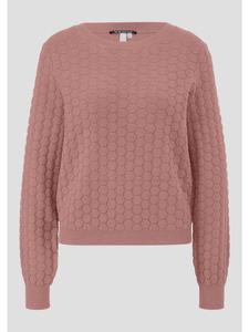 Вязаный свитер цвета 4418_старая роза QS