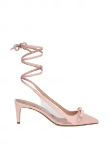 Туфли-лодочки с бантами и завязками RED(V), розовый