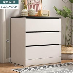 Mikemijia Комод 60 см для спальни из дерева, 3 ящика, модульный, сборка требуется