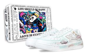 XTEP Кроссовки Air Force One с антискользящим покрытием, износостойкие, низкие, унисекс, для скейтбординга, синие, белые, розовые