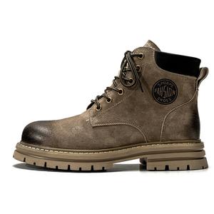 Мужские ботинки Cahhrrn X Martin Boot Men Beige Weishibangwei