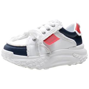 Женские противоскользящие и износостойкие легкие низкие повседневные кроссовки QITUMAUL, бело-голубые