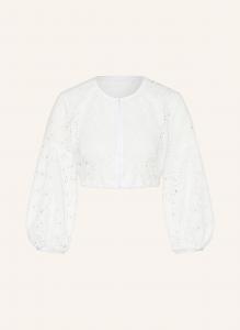 Блузка дирндль Мила из ажурного кружева с рукавами 3/4 Sportalm, белый