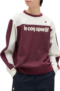 Толстовка Le Coq Sportif, толстовка с капюшоном из полутонной вязки, без капюшона (круглый вырез), влагоотводящая, эластичная, размер L (мужской)