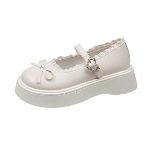 Туфли Мэри Джейн на платформе 4,5 см женские WUJI, Ecru