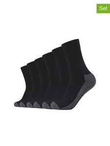 Camano Набор из 6 спортивных носков черно-серого цвета