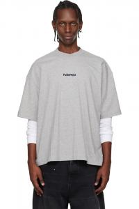 Vetements Серая футболка "ботаника"